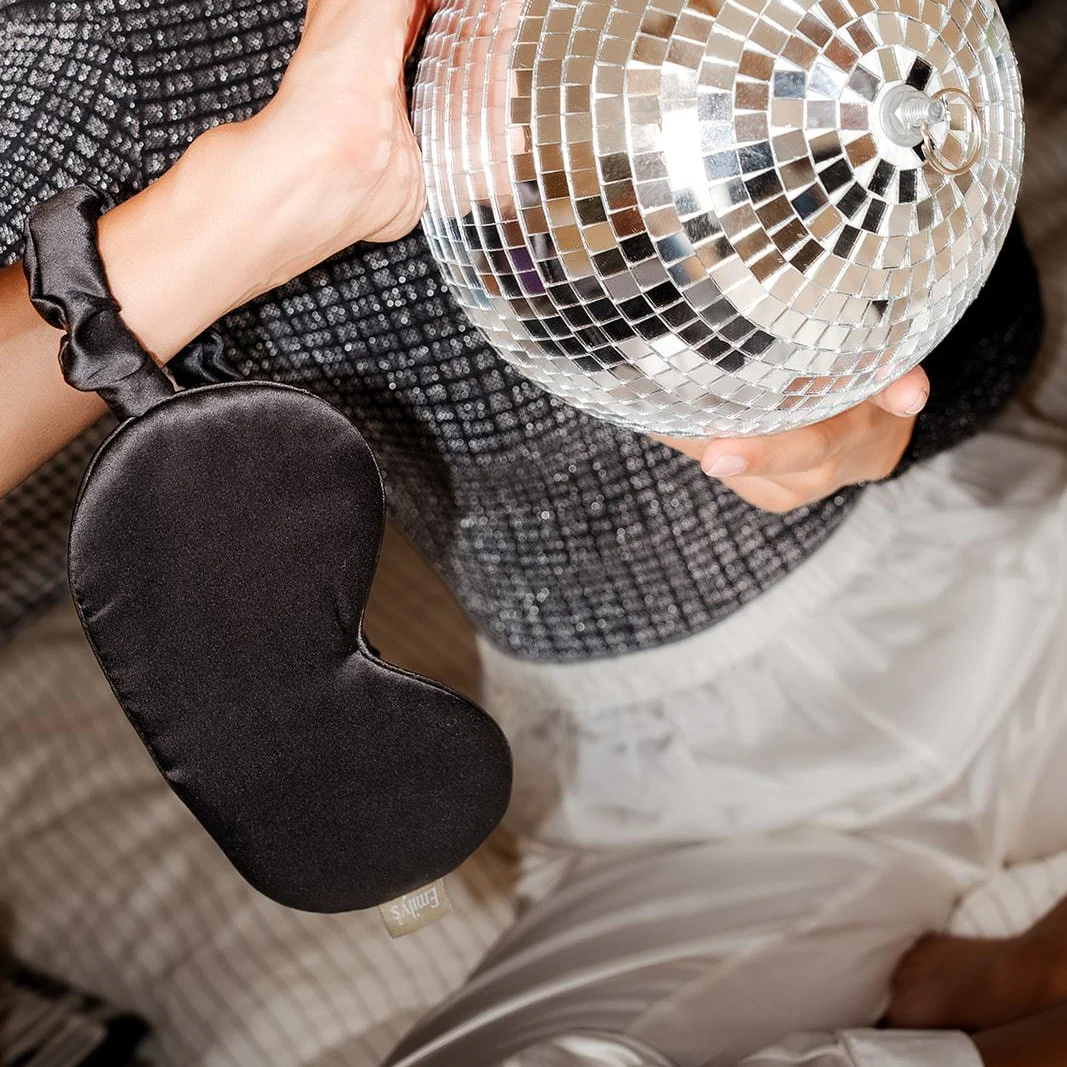 Masque de sommeil pure soie - Noir – Image 6
