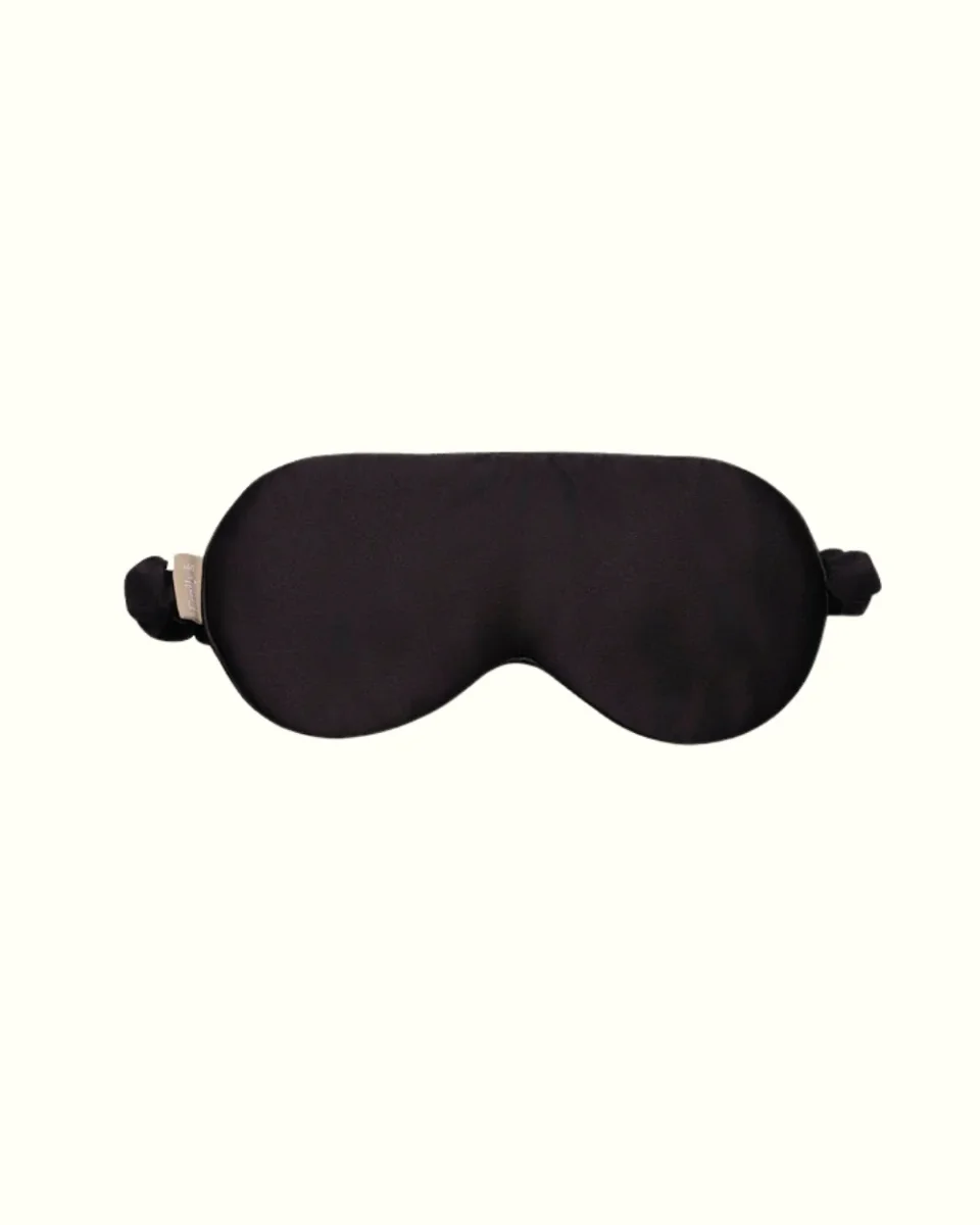 Masque de sommeil pure soie - Noir – Image 3